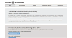 Desktop Screenshot of beviljade.kulturfonden.fi